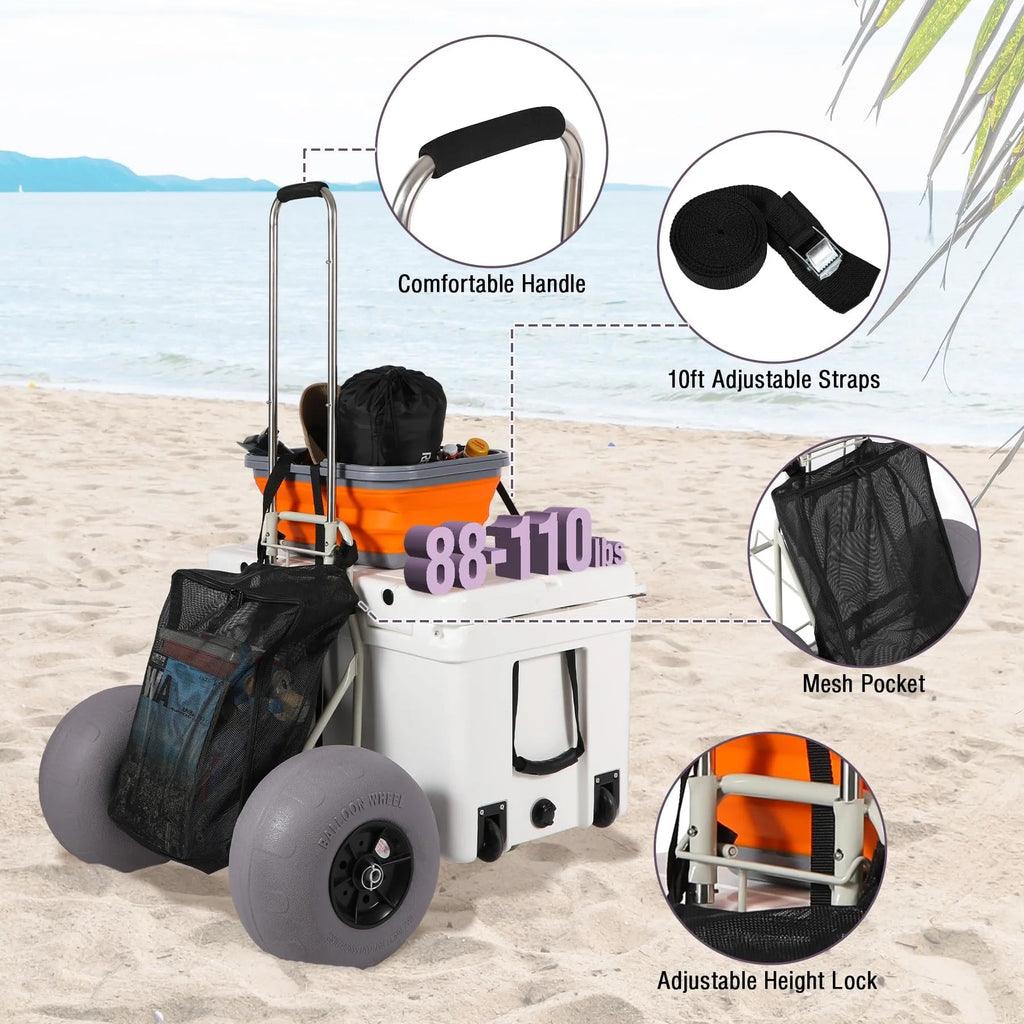 Balloon Wheel Beach Cart for Sand