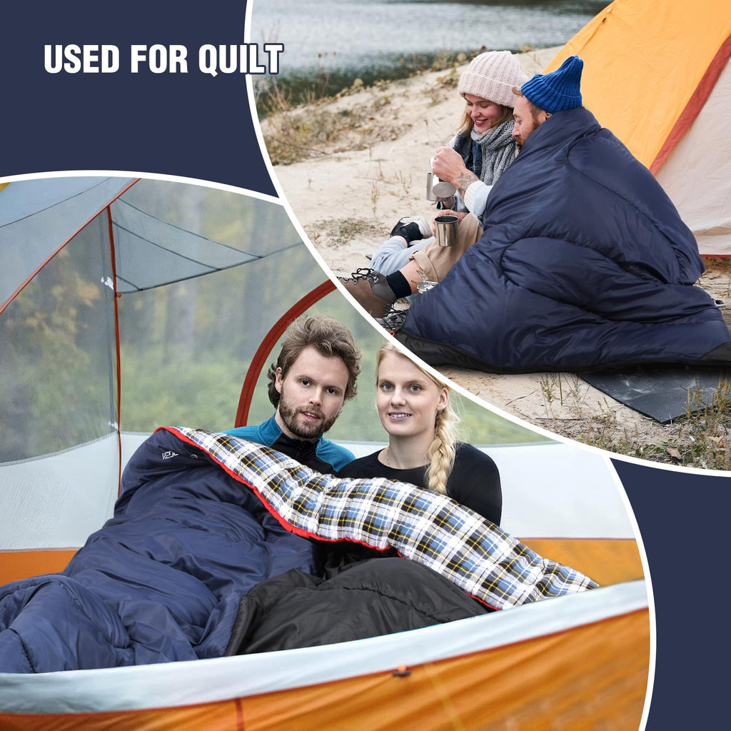 Cotton Flannel Sleeping Bag for Camping Backpacking