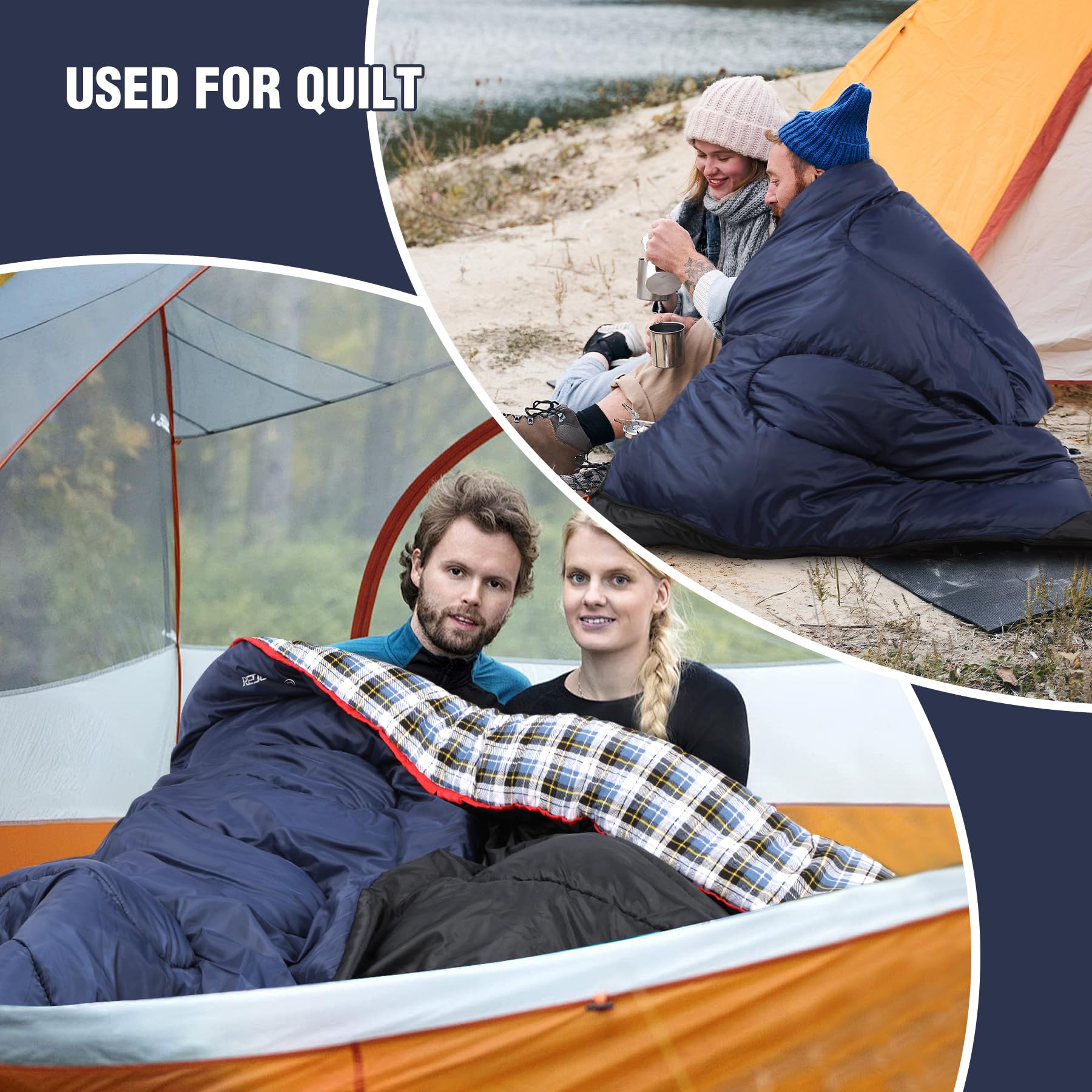 Cotton Flannel Sleeping Bag for Camping Backpacking