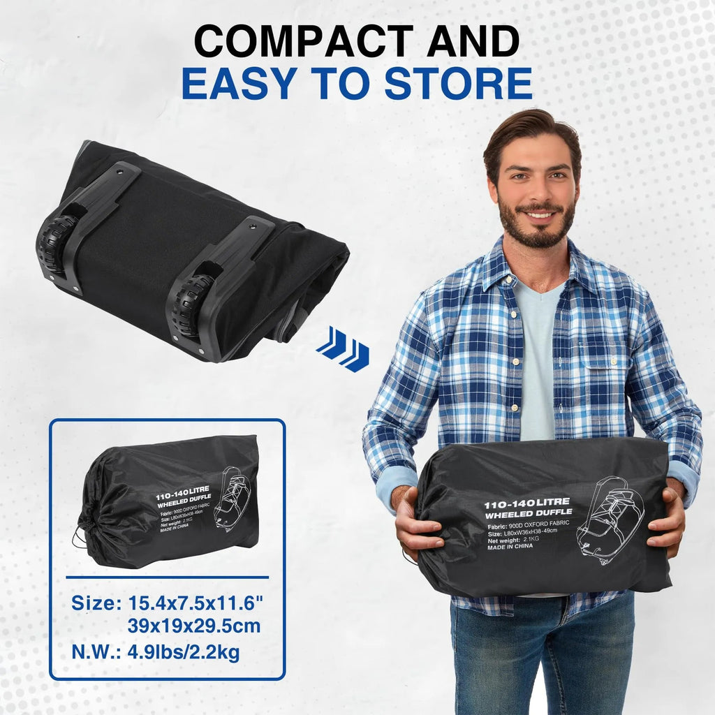 Foldable Duffle Bag with Wheels for Travel 85/120L