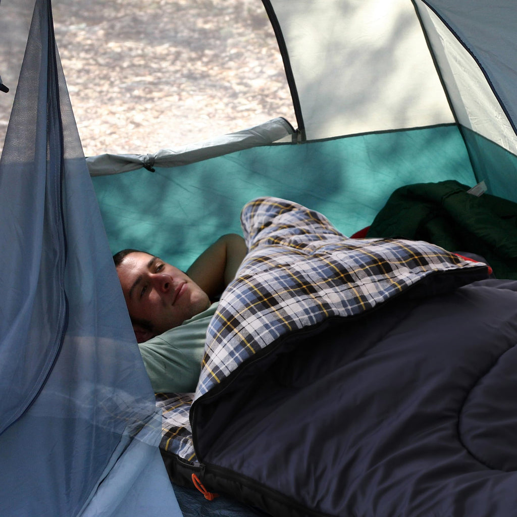 Cotton Flannel Sleeping Bag for Camping Backpacking
