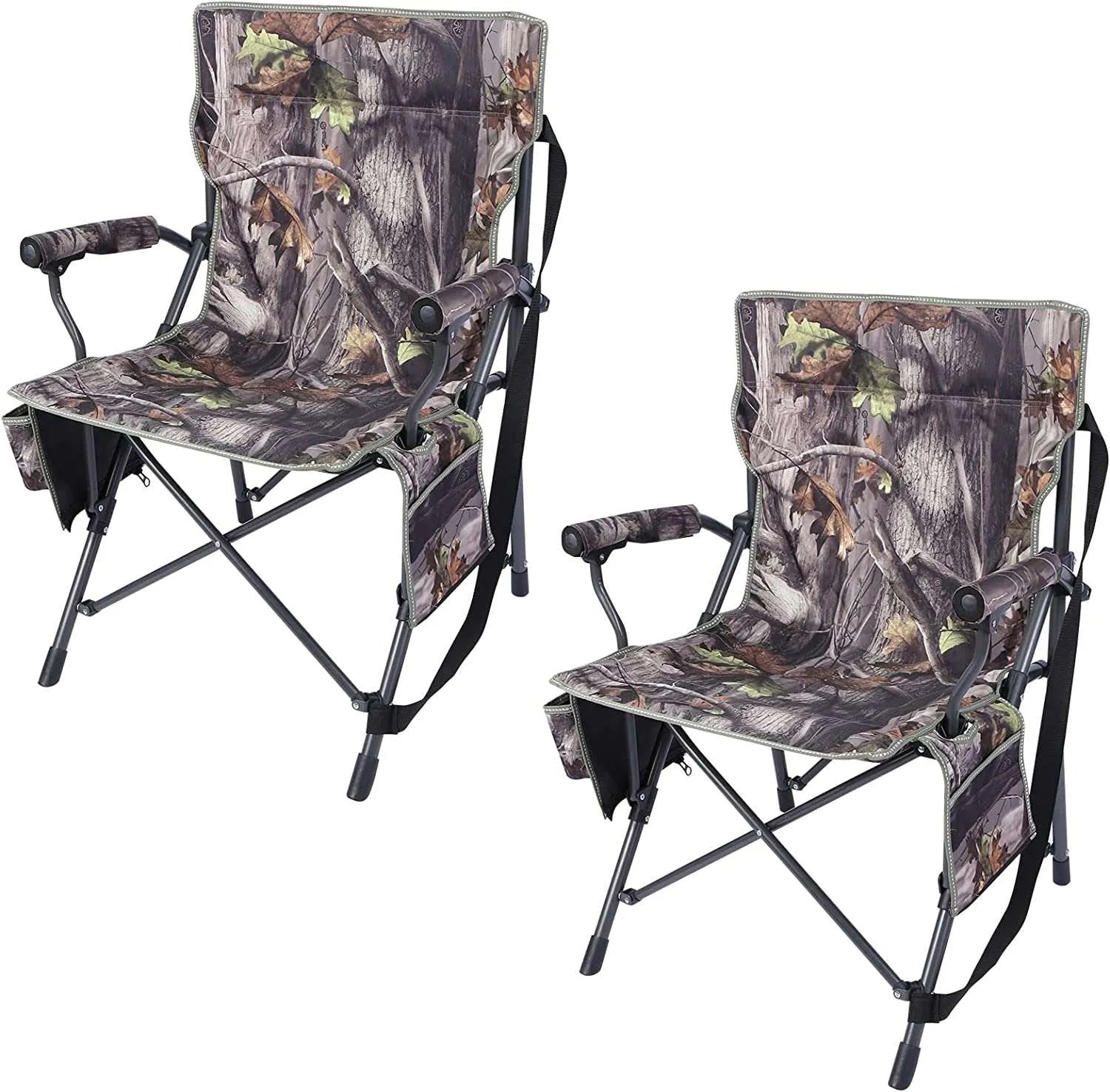 Heavy Duty Folding Camping Chair with High Back & Cup Holder