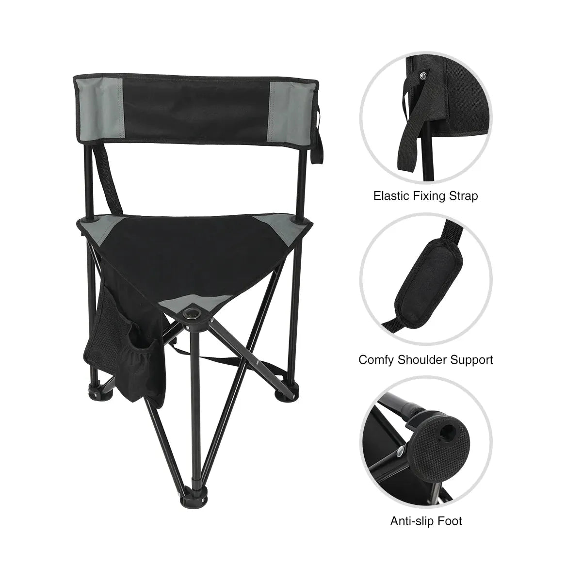 2 Pack Tripod Chairs for Adults