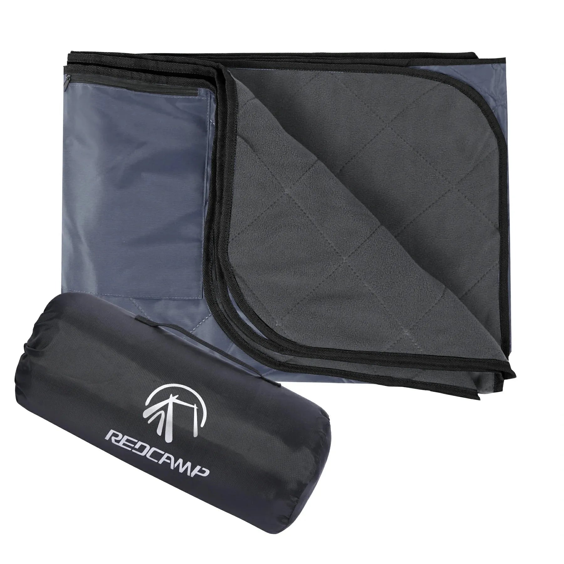 Outdoor Waterproof Blanket with Warm Fleece